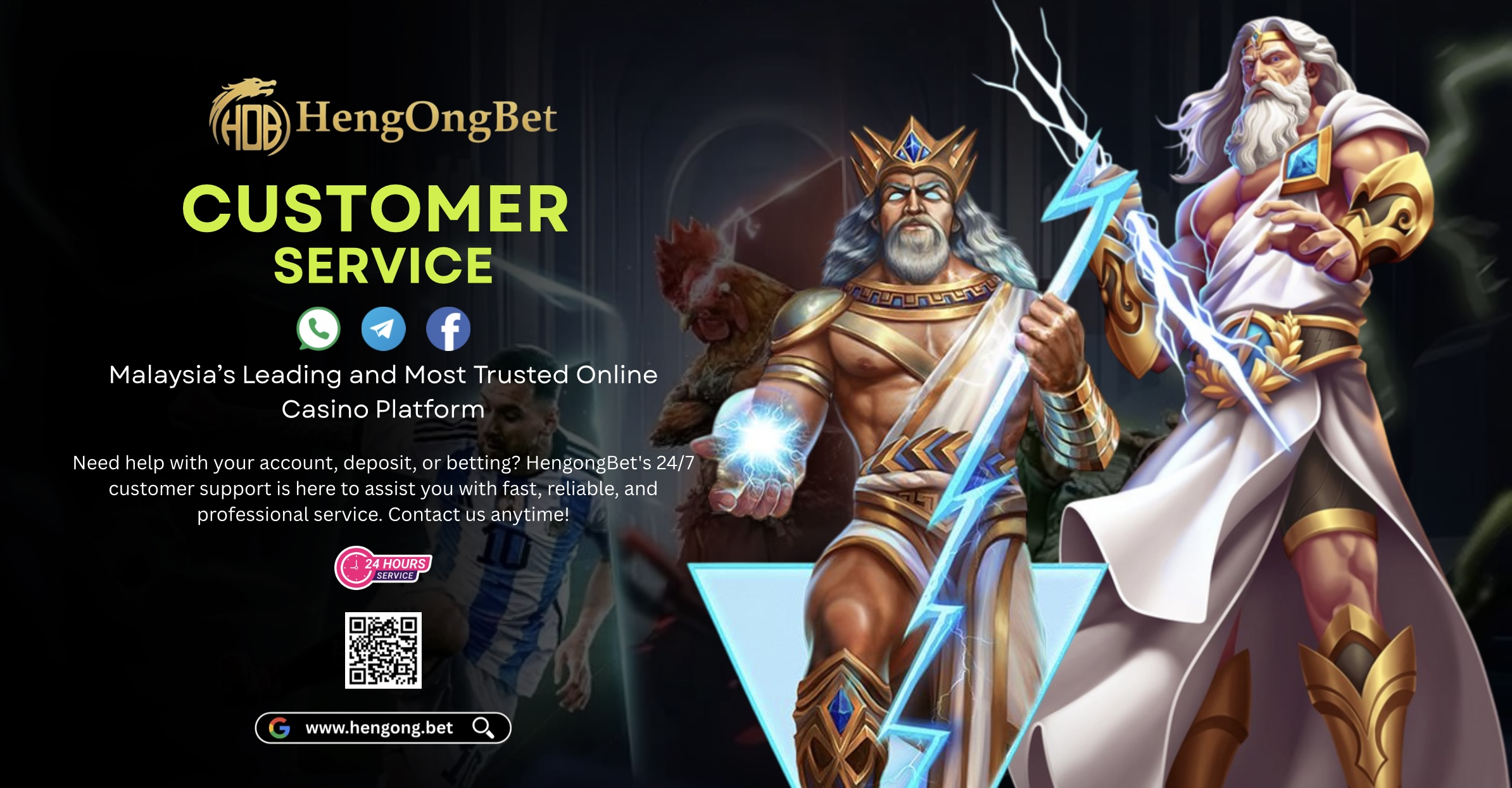 Heng Ong Bet customer service banner | Heng Ong Bet contact us banner